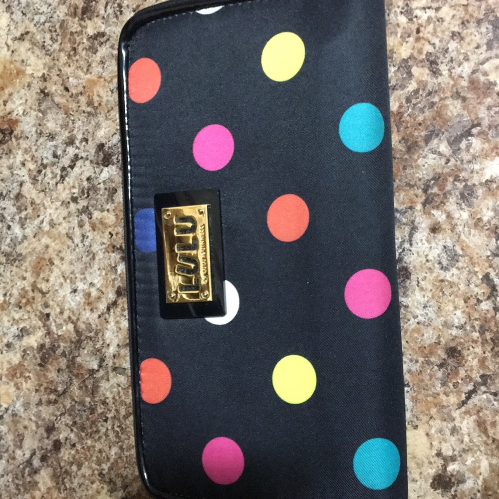 Polka dotted wallet